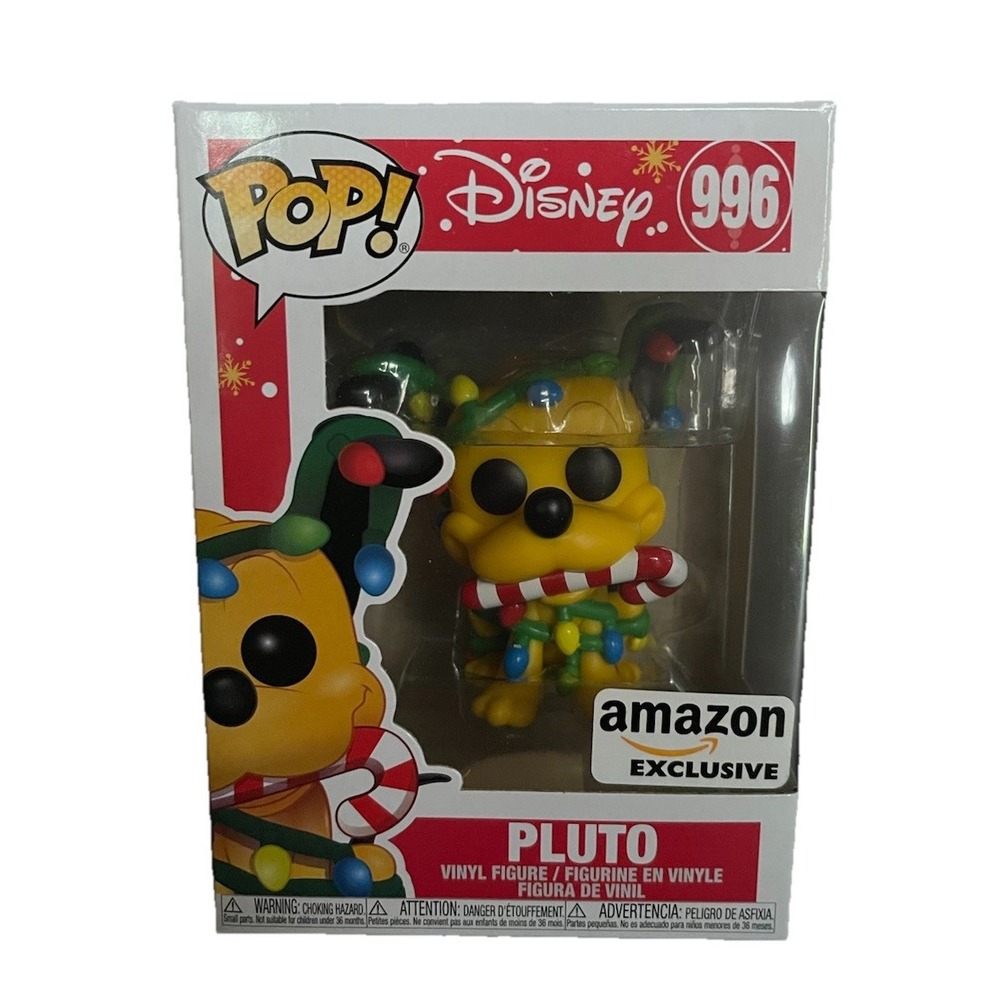 Funko Pop! #996 Christmas Lights & Candy Cane Pluto-Amazon‎ Exclusive (NRFP]